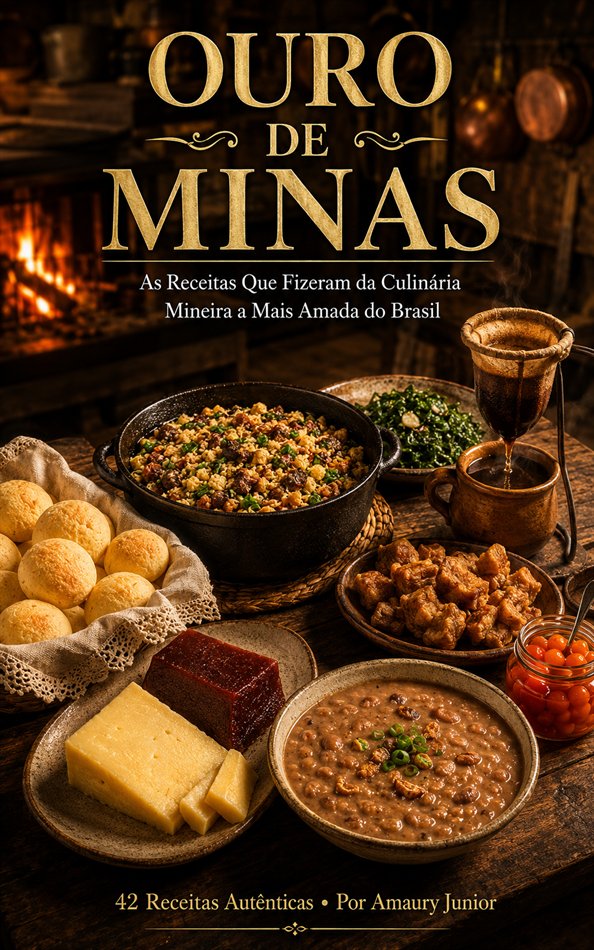 Capa do e-book Ouro de Minas, por Amaury Junior